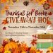 Thankful for Books Giveaway Hop Sign Up