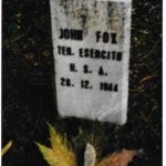 Memorial marker for Lt. John R. Fox